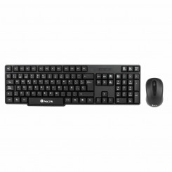 Keyboard and Mouse NGS NGS-KEYBOARD-0358 Black Wireless