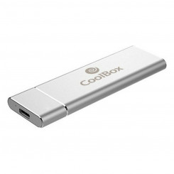 Kõvaketta kaitseümbris CoolBox COO-MCM-NVME SSD NVMe USB Hõbedane USB 3.2