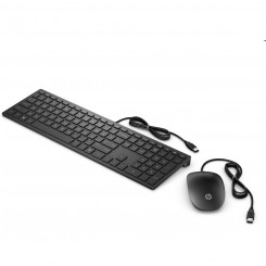 Клавиатура и мышь HP 4CE97AA Черный