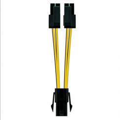 Voolujuhe NANOCABLE CABLE ALIM. 4PIN/H-4+4PIN/M 15CM Straight