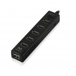 USB-jaotur Ewent EW1130 Must