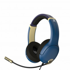 Headphones with microphone PDP Airlite Blue