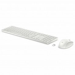 Клавиатура и беспроводная мышь HP 650, белая, испанская Qwerty