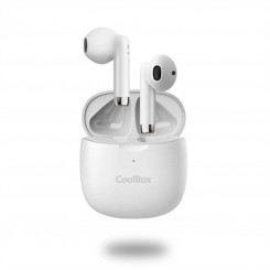 Kõrvaklapid Mikrofoniga CoolBox COO-AUB-TWS01 Valge