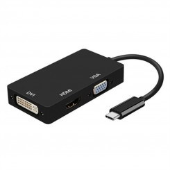 Адаптер USB-C-VGA/HDMI/DVI Aisens A109-0343 Должен 15 см