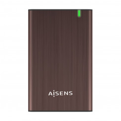 Hard disk case Aisens ASE-2525BWN Brown 2.5