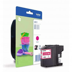 Original Ink cartridge Brother LC-221MBP Fuchsia red