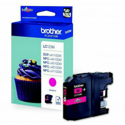 Original Ink cartridge Brother LC-123MBP Fuchsia red