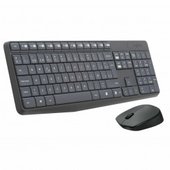 Keyboard and Wireless Mouse Logitech 920-007919 Gray Spanish Qwerty QWERTY