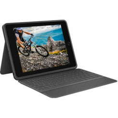 Bluetooth-клавиатура с поддержкой планшетов Logitech 920-009317, черная, испанская, Qwerty QWERTY, для iPad 7 Galaxy Tab S2