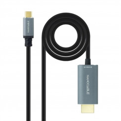 USB-C - HDMI Kaabel NANOCABLE 10.15.5162 1,8 m Must 8K Ultra HD