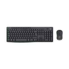 Keyboard and Mouse Logitech MK370 Graphite Gray Qwerty Portuguese