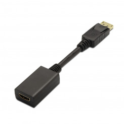 HDMI Cable Aisens A125-0134 Black 15 cm