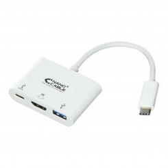 USB-C-HDMI Adapter NANOCABLE 10.16.4302 Full HD (15 cm) Valge (1 Ühikut)