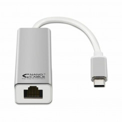 USB 3.0 Gigabit Ethernet Converter NANOCABLE 10.03.0402 Silver