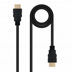 HDMI Cable NANOCABLE 10.15.3800 Black 50 cm