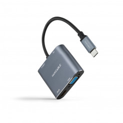 USB-C-VGA/HDMI Adapter NANOCABLE 10.16.4304 Hall 4K Ultra HD