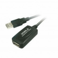 USB Pikendusjuhe NANOCABLE 10.01.0211 Must 5 m