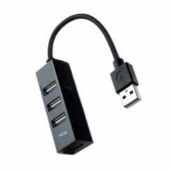 USB hub NANOCABLE 10.16.4404 Black