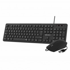Keyboard and Mouse Subblim SUBKBC-CSSK01 Black QWERTY