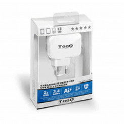 Зарядное устройство TooQ TQWC-1S02WT USB x 2 17 Вт Белый 17 Вт