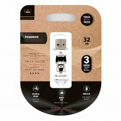 USB-pulk Tech One Tech TEC4018-32 Must/Valge 32 GB