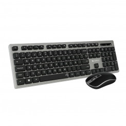 Клавиатура и беспроводная мышь Subblim SUBKBW-CEKE01, испанская Qwerty, черный/серый