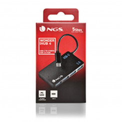 USB-jaotur NGS NGS-HUB-0100 Must