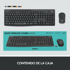 Клавиатура и беспроводная мышь Logitech 920-009798 Черный испанский QWERTY QWERTY