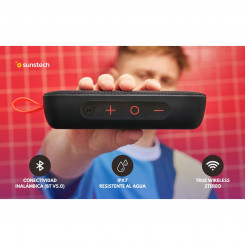 Портативная Bluetooth-колонка Sunstech BRICKLARGEBK Black 2100 Вт 10 Вт