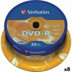DVD-R Verbatim 4,7 GB 16x (8 Ühikut)