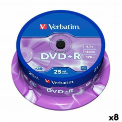 DVD+R Verbatim 4,7 ГБ 16x (8 единиц)