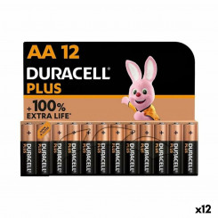 Alkaline batteries DURACELL Plus 1.5 V LR06 (12 Units)