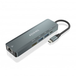 USB hub Aisens ASUC-5P011-GR Gray (1 Unit)