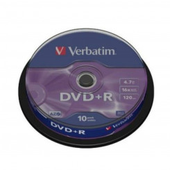 DVD+R Verbatim DVD+R Matt Silver 4,7 ГБ 16x 10 шт.