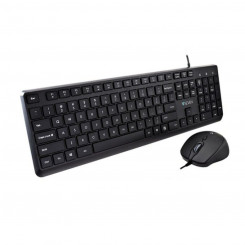 Клавиатура и мышь V7 CKU350US Black Qwerty US