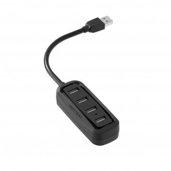 USB-jaotur Vention VAS-J43-B015 Must (1 Ühikut)