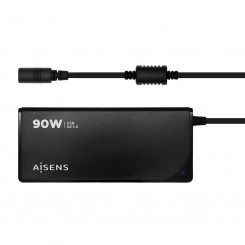 Зарядное устройство для ноутбука Aisens ASLC-90WAUTO-BK Универсальное