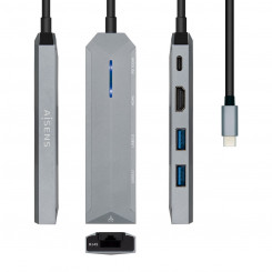 USB hub Aisens ASUC-5P003-GR Gray 100 W