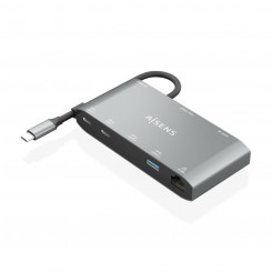 USB hub Aisens ASUC-8P010-GR Gray (1 Unit)