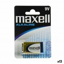 Alkaline battery Maxell 9 V 6LR61 (12 Units)