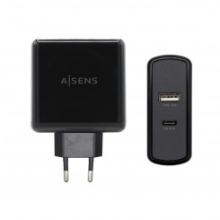 USB Seinalaadija Aisens ASCH-2PD45A-BK 57 W Must USB-C