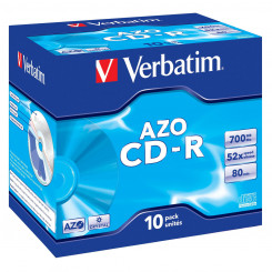 CD-R Verbatim CD-R AZO Crystal 700 MB (10 Ühikut)