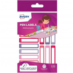 Adhesive labels Avery RESMI30F-UK White Red 10 x 50 mm (30 Units)