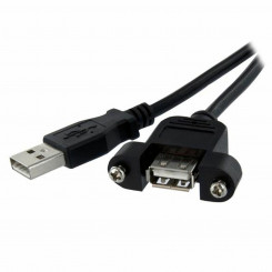 Кабель Micro USB Startech USBPNLAFAM3 90 см Черный