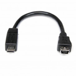 Кабель Micro USB Startech UUSBMUSBMF6 Micro USB A Micro USB B Черный