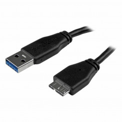 USB-kaabel Micro USB-le Startech USB3AUB3MS Must