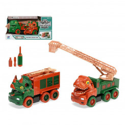 Construction Vehicles Crane Lorry 5 Pieces Dinosaurs