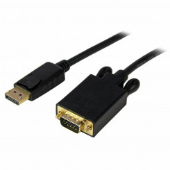 DisplayPort-VGA-adapter Startech DP2VGAMM6B (1,8 m) Must 1,8 m