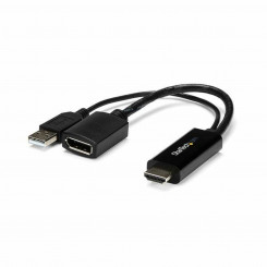 Адаптер DisplayPort-HDMI Startech HD2DP Black 4K